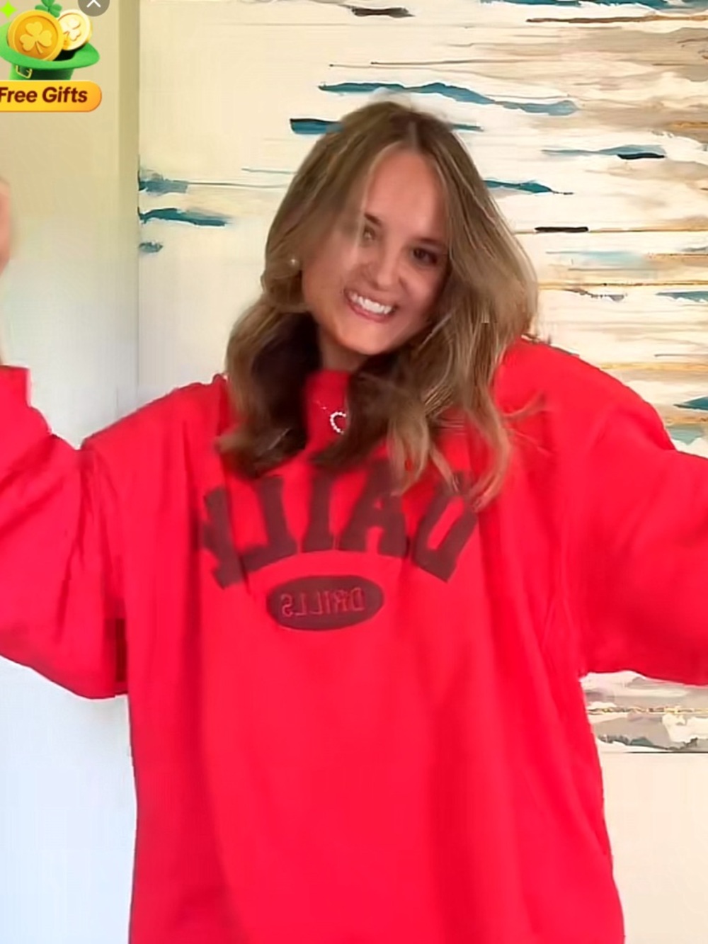 Daily Drills Heart & Bodega oversized Graphic Sweatshirt